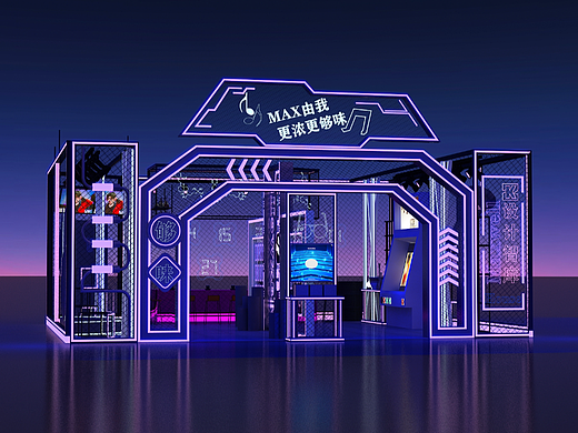 氛围快闪店3D设计效果图