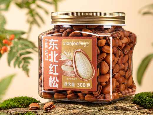 坚果系列标贴设计 | 线稿手绘