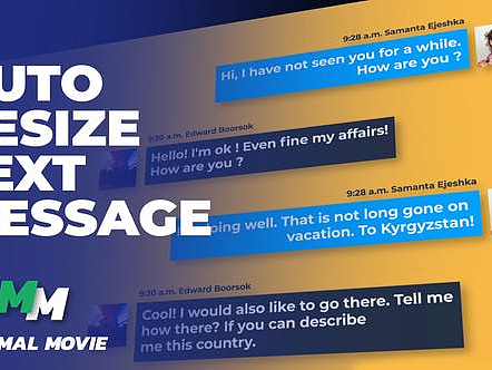 AE模板|简洁酷炫创意文本动画消息对短信套件宣传片