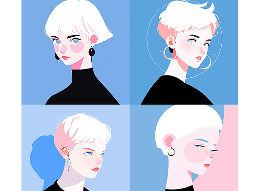 Ai- cool girl极简风插画(个人主页-ZNjU2ODQwMjA=) - 艺术插画 - 站酷设计师你好设计Hello原创素材 - 站酷ZCOOL