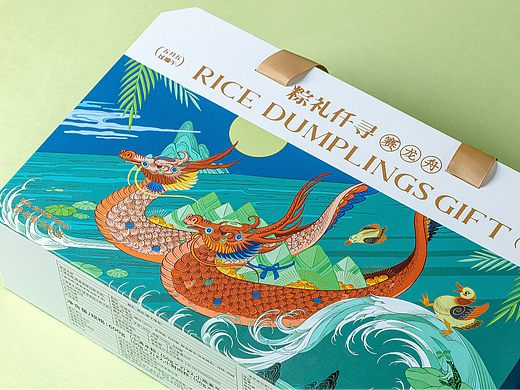 仟吉KenGee蒸鲜粽品牌插画设计