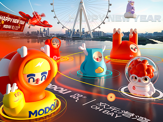 玩型填空 | 深圳欢乐港湾 MODOLI家族龙年新春首展