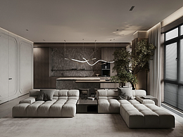 高級灰色系公寓設(shè)計