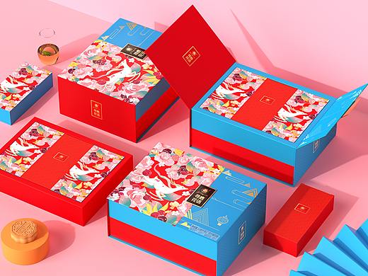 巨灵设计｜高雅而时尚的吉香莲中秋月饼礼盒设计