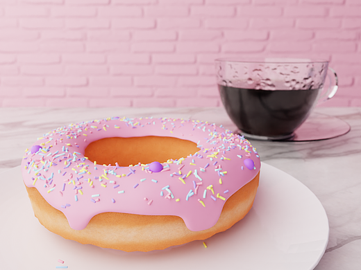 【3D】Blender建模-咖啡杯甜甜圈