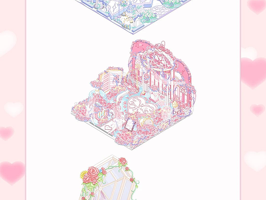 日系×唯美×情人节主题|单体建筑