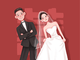 婚礼手绘图1
