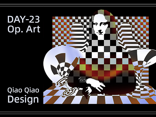 Day23-欧普风《几何幻境艺术展》海报