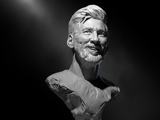 zbrush梅西人像雕塑 
