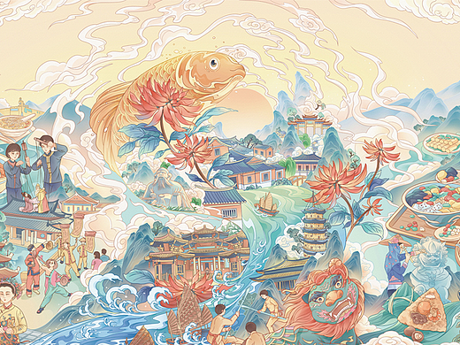 泉州印象-城市插画