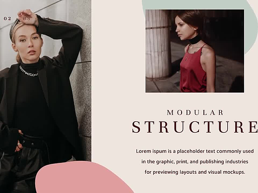 AE模板|时尚创意高级作品集摄影拍摄照片模特展示宣传