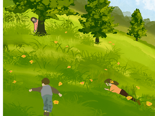 儿时乐趣--捉迷藏