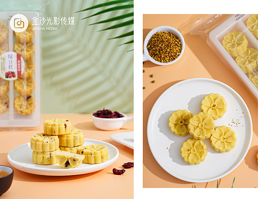 绿豆糕，桂花味、原味、蔓越莓味、芝士奶酪味……