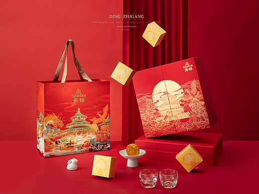 月饼包装摄影 / 中式点心月饼糕点美食包装摄影