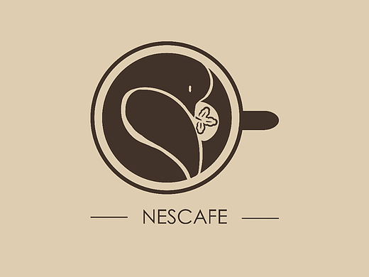 雀巢咖啡图形创意logo（个人主页-ZNjI4NTU2MzY=） - Logo - 站酷设计师盐不想咸原创素材 - 站酷ZCOOL
