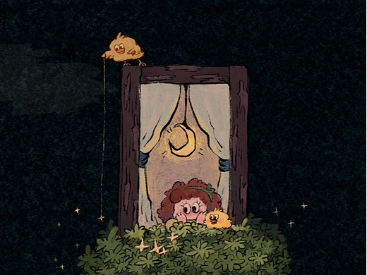 插画壁纸《普通小鸭的一天》（个人主页-ZNjIzMDI3MjA=） - 创作习作 - 站酷设计师是零壹鸭ZERONE原创素材 - 站酷ZCOOL