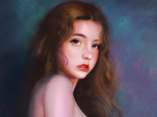 欧美人像厚涂（个人主页-ZNjA2MTE4MDg=） - 艺术插画 - 站酷设计师阿月姑娘啊原创素材 - 站酷ZCOOL