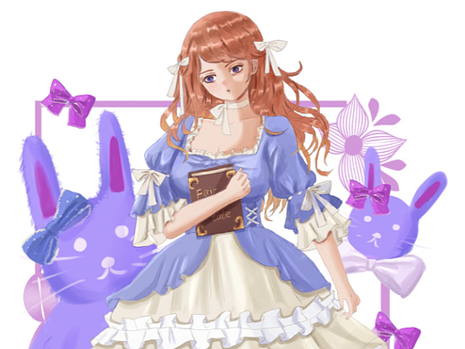 萝莉立绘（个人主页-ZNTkyNzM3NzI=） - 创作习作 - 站酷设计师洁妮子原创素材 - 站酷ZCOOL