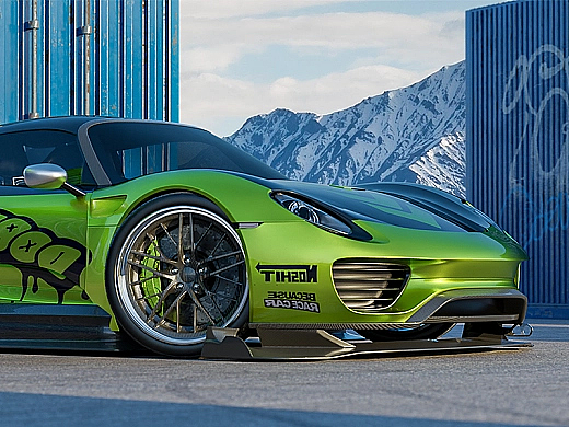 【Porsche 918 Spyder】GCI 汽车车漆CGI表现