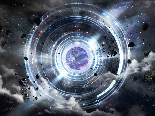 科幻场景概念设计—《虬龙星》外景-方案四