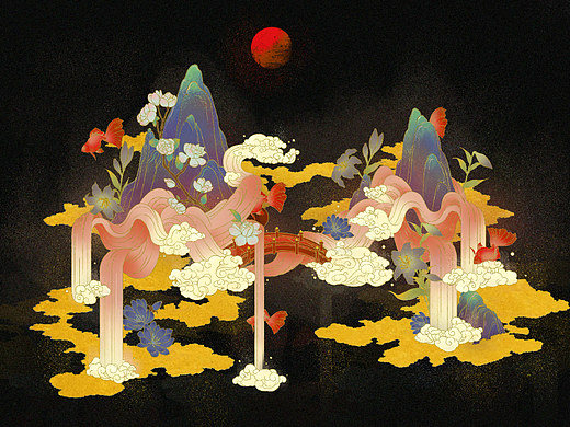 国风插画练习3