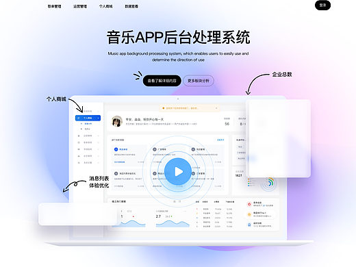 音乐B端后台