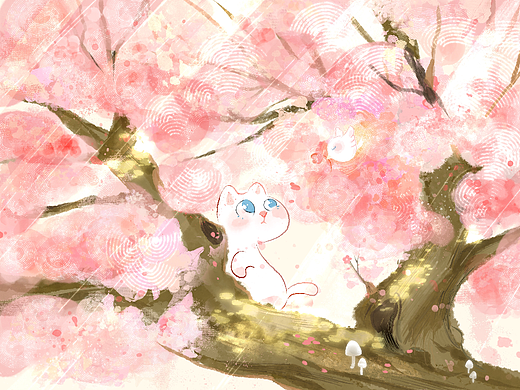 【猫猫与诗】原创系列插画