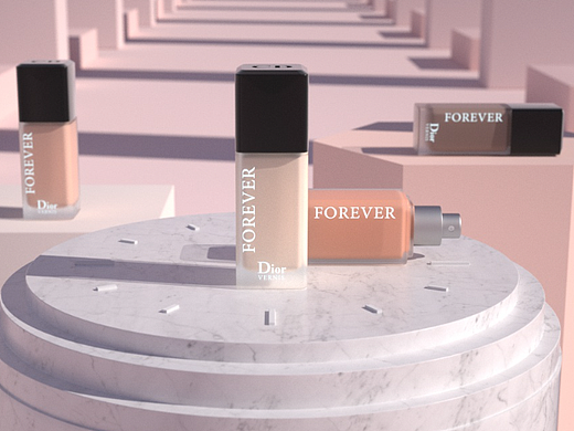 三维动画临摹作品 | 快消化妆品商业产品动画案例