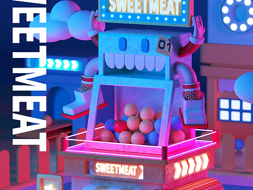 甜品加工厂三维设计：SWEETMEAT