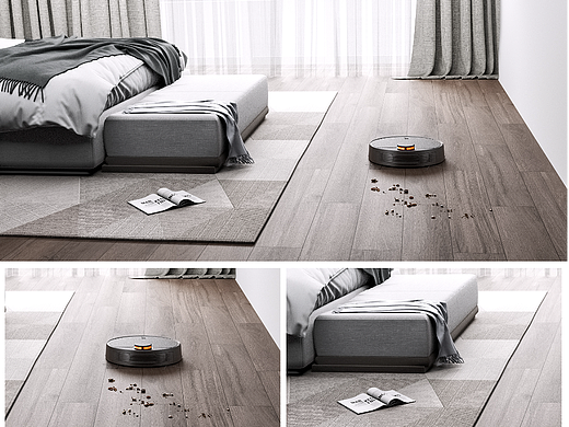 扫地机场景渲染