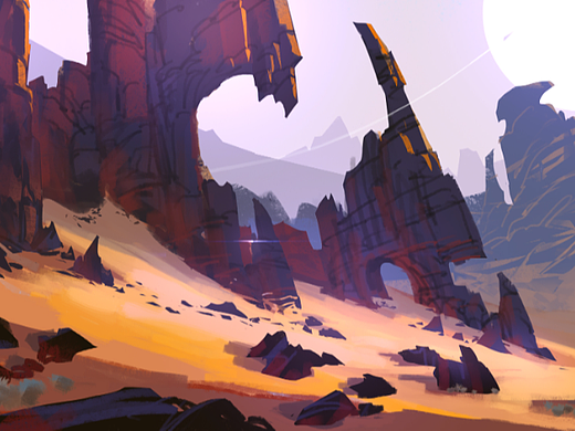 实拍电影和动画电影场景概念设计