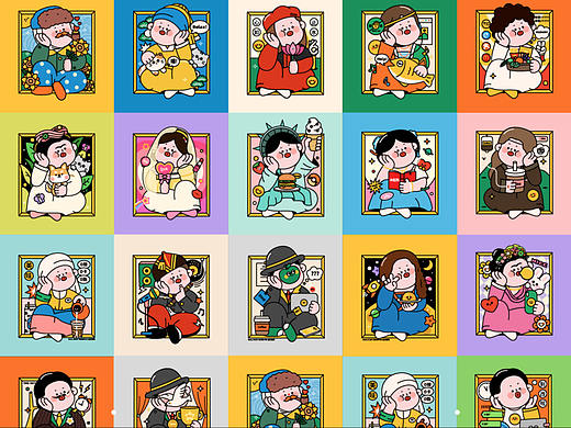 世界名画二创丨发呆的名画们