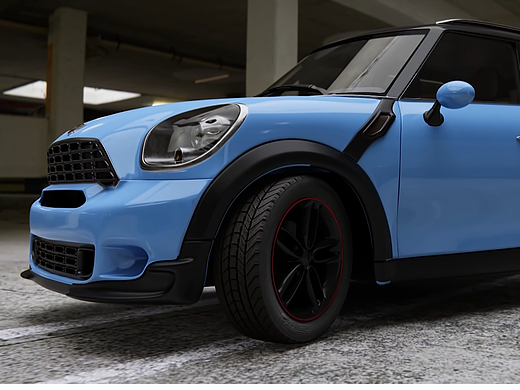 UE5 Mini Countryman 汽车动画渲染 红橙黄绿~~