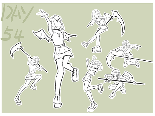 #速写60天挑战赛# day 54 @速写班长 ​​​（个人主页-ZNTk0MTUzNjA=） - 创作习作 - 站酷设计师秃秃腾原创素材 - 站酷ZCOOL