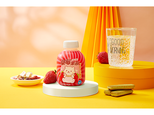 鲜果吟 儿童饮料静物202204 静物创意拍摄 产品拍摄