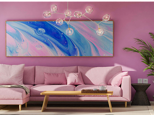 马卡龙室内场景