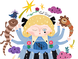 毛绒西西的小插画