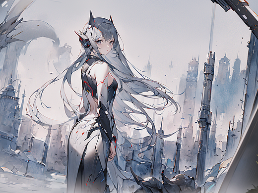 [AIGC+PS]  科幻机甲类插画风格尝试