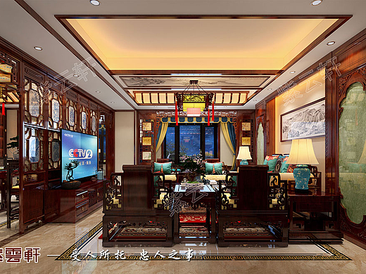 衢州别具东方意境的别墅中式设计