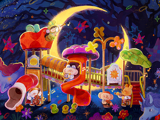🎵小夜曲-【茶π的美好世界插画大赛】获奖作品