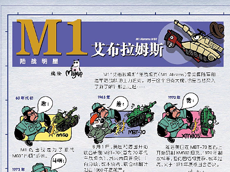军事科普插画——陆战明星M1