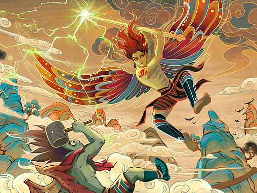 雷震子大战辛环