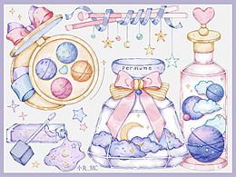 原創(chuàng)板繪水彩膠帶貼紙