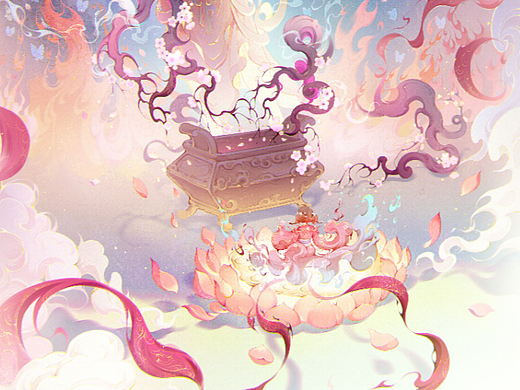 原创国风插画｜小花仙