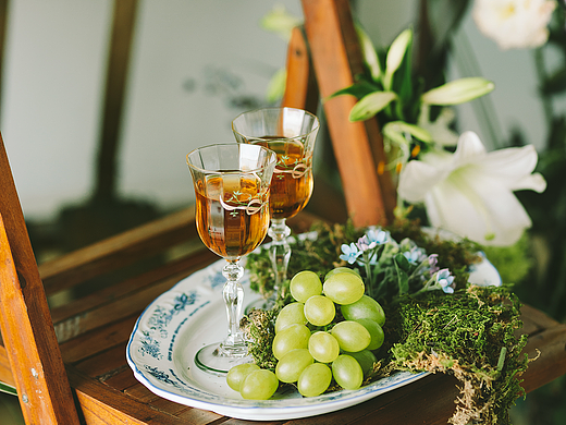 花艺和古董餐具