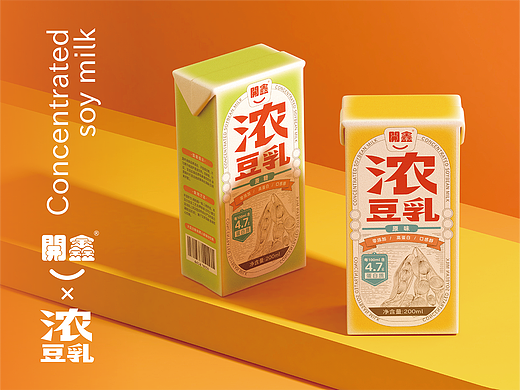開鑫浓豆乳品牌包装设计丨香浓自然派