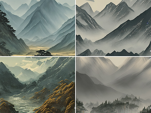 #AI创作实验室#空蒙山色（个人主页-ZNjMyNTE2MDg=） - AI作品 - 站酷设计师星FH原创素材 - 站酷ZCOOL