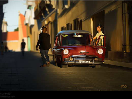 手绘卡通场景（个人主页-ZNjM4NzAzNzI=） - 创作习作 - 站酷设计师ZSFA2019原创素材 - 站酷ZCOOL