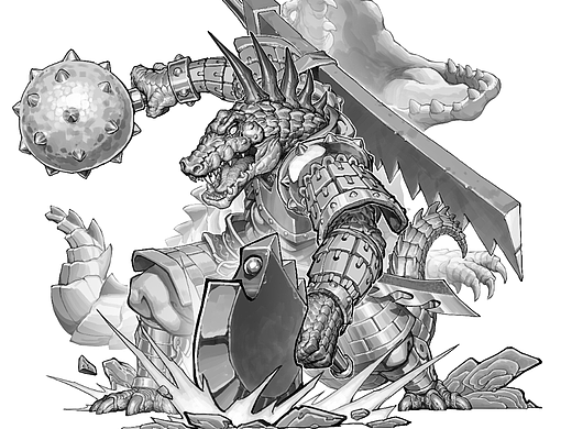 葫芦娃同人 鳄鱼头领 武器大师