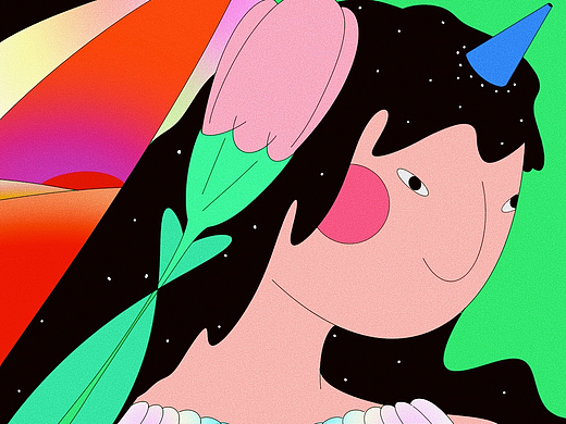 心流化过夜空（个人主页-ZNjI1NDQ0MDA=） - 艺术插画 - 站酷设计师西椰子原创素材 - 站酷ZCOOL